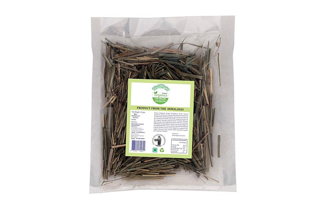 Arena Organica Lemongrass Leaves    Pack  15 grams